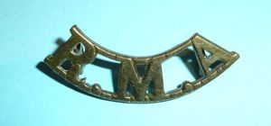 RMA Brass Shoulder Title - Royal Malta Artillery / Royal …