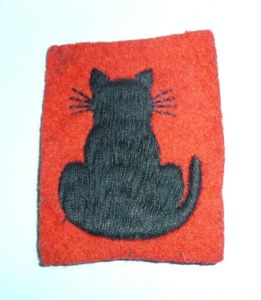 WW2 56th (London) Division Woven Cloth Formation Sign