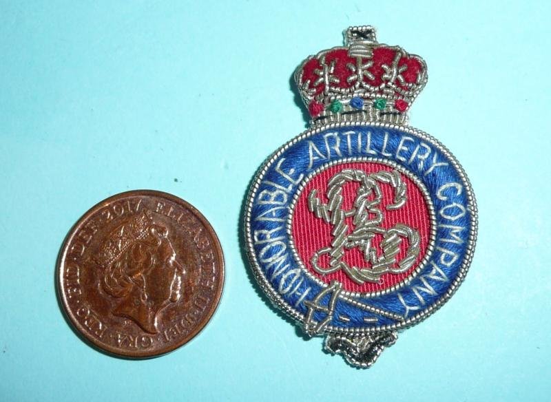 HAC Honourable Artillery Company Light Cavalry Bullion Mess Dress Collar Badge — image 2