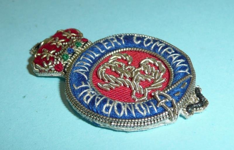 HAC Honourable Artillery Company Light Cavalry Bullion Mess Dress Collar Badge — image 4