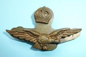 WW2 Era Royal Air Force RAF Officer's Side Cap Two …