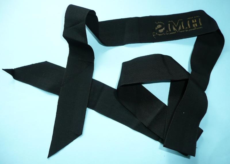 WW2 Royal Navy Ratings HMS Cap Tally. — image 3