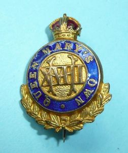 WW1 -18th (Queen Marys Own) Hussars Gilt and Enamel Sweetheart …