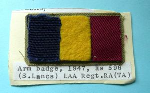 Cold War - 596 (South Lancs) LAA Regiment RA (TA) …
