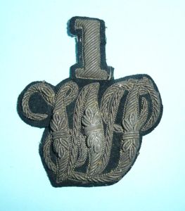 1st West India Regiment Officers Bullion Forage Cap Badge