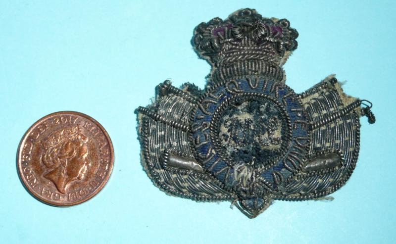 Early Victorian QVC Royal Military College Sandhurst Bullion Badge — image 3