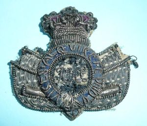 Early Victorian QVC Royal Military College Sandhurst Bullion Badge
