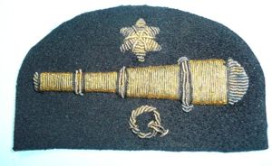 WW2 Royal Navy Quarter Gunners Rating Arm Badge, 3rd Class …