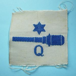 WW2 Royal Navy Quarter Gunners Rating Arm Badge, 3rd Class …