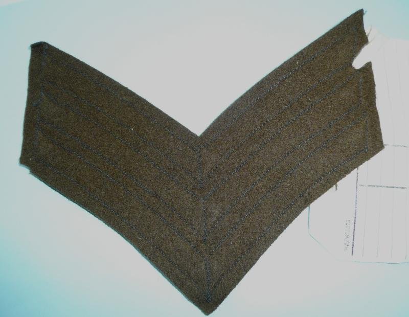 East Africa - 6th (Kenya) Battalion Kings African Rifles (KAR) Sergeant Rank Chevrons Sealed Pattern — image 4