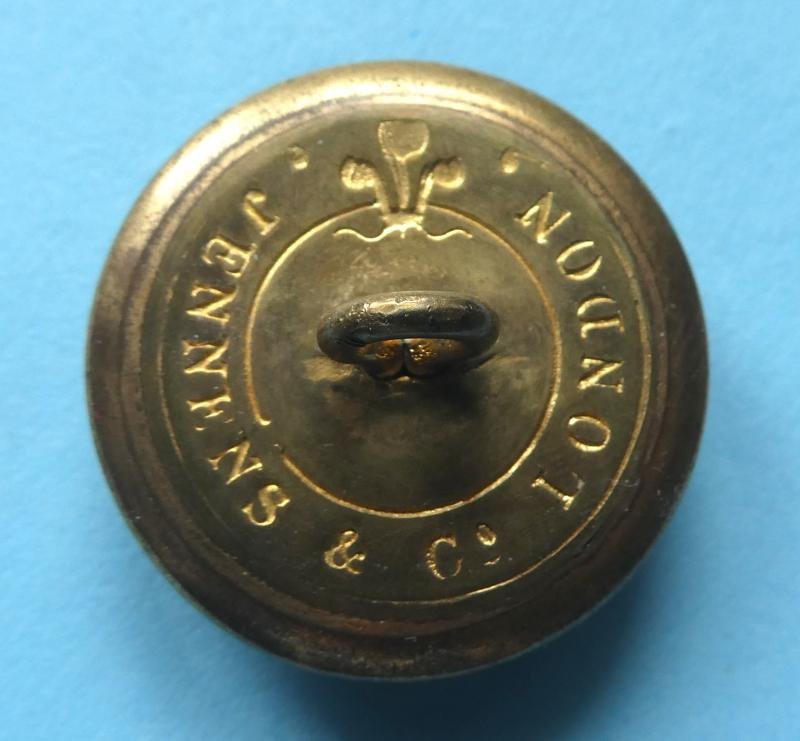 5th Dragoon Guards Officers Gilt Brass Large Pattern Button, QVC Crown — image 2