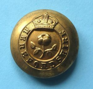 Herefordshire Regiment Other Ranks Large Pattern Brass Button