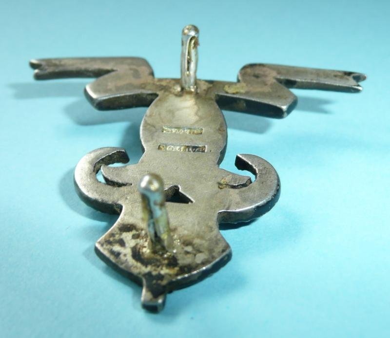 Indian Army - South Waziristan Scouts Silver Cap Badge - Maker Marked Barton — image 5