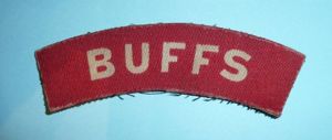 WW2 Printed Buffs ( Royal East Kent Regiment ) White …