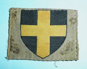 WW2 38th Welch Division Woven Cloth Formation Sign (Silk Version)