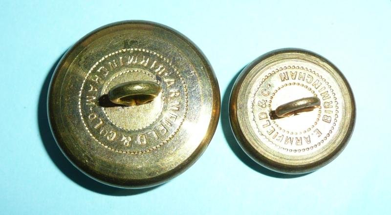 Highland Cyclist Battalion (HCB) Pair of Officer's Gilt Brass Buttons — image 2