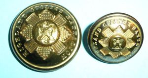 Highland Cyclist Battalion (HCB) Pair of Officer's Gilt Brass Buttons