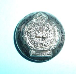 25th County of London Cyclist Battalion Silver Plated Medium Pattern …