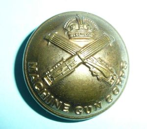 WW1 Machine Gun Corps (MGC) Officer's Large Pattern Gilt Brass …