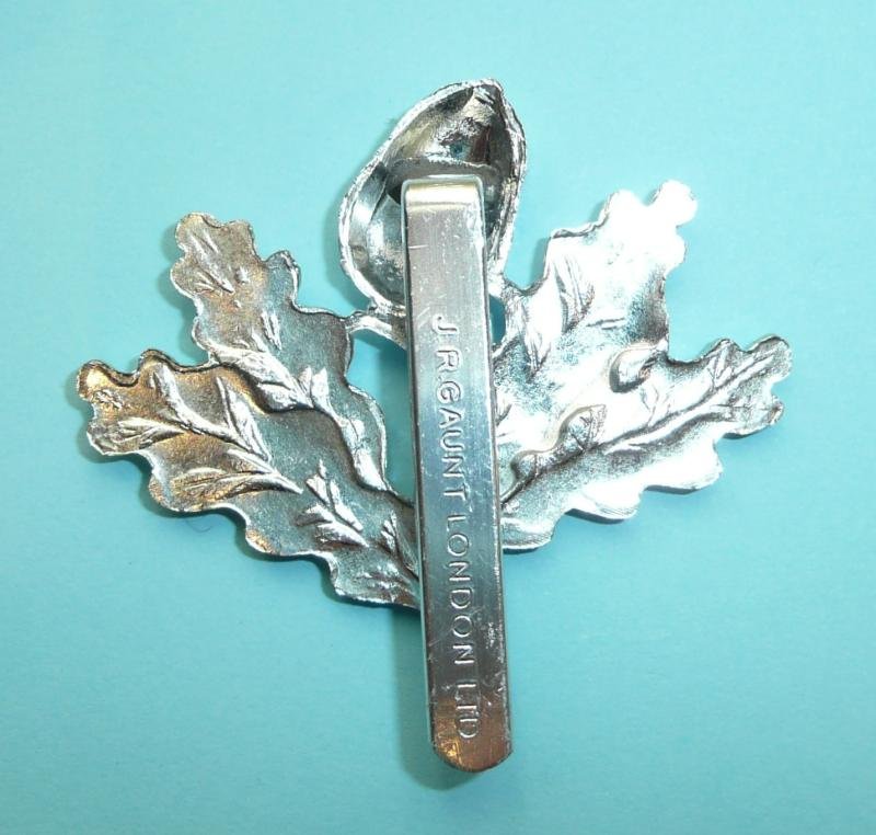 South Notts Hussars AA Anodised Aluminium Cap Badge - Gaunt London — image 2