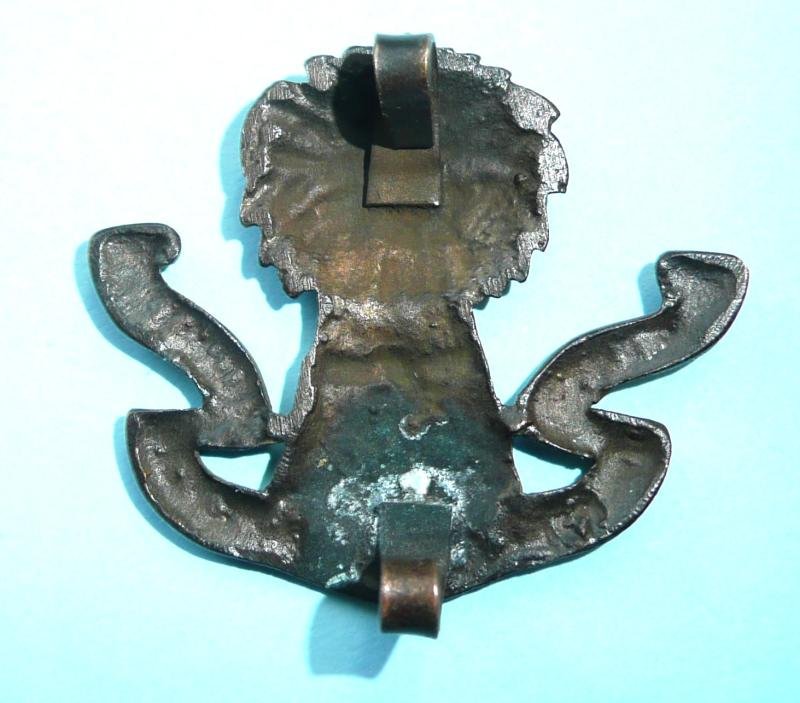 Scottish Lothians & Berwick Horse Imperial Yeomanry Officer 's OSD Bronze Cap Badge - Blades — image 3