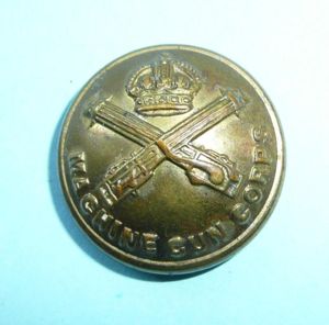 Machine Gun Corps (MGC) Officer's Medium Pattern Gilt Brass Button