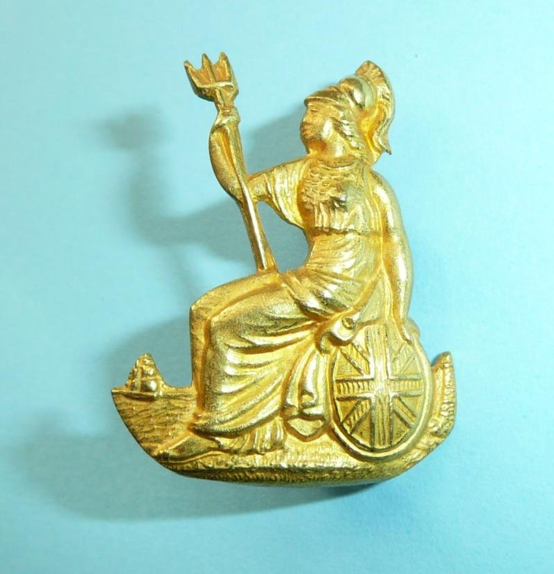 25th Middlesex (Bank of England) Rifle Volunteer Corps Officers Fire Gilt Collar Badge — image 2