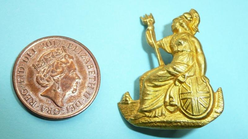 25th Middlesex (Bank of England) Rifle Volunteer Corps Officers Fire Gilt Collar Badge — image 3