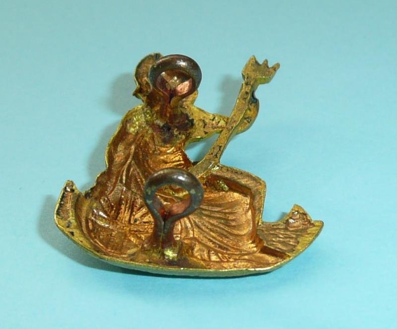 25th Middlesex (Bank of England) Rifle Volunteer Corps Officers Fire Gilt Collar Badge — image 4