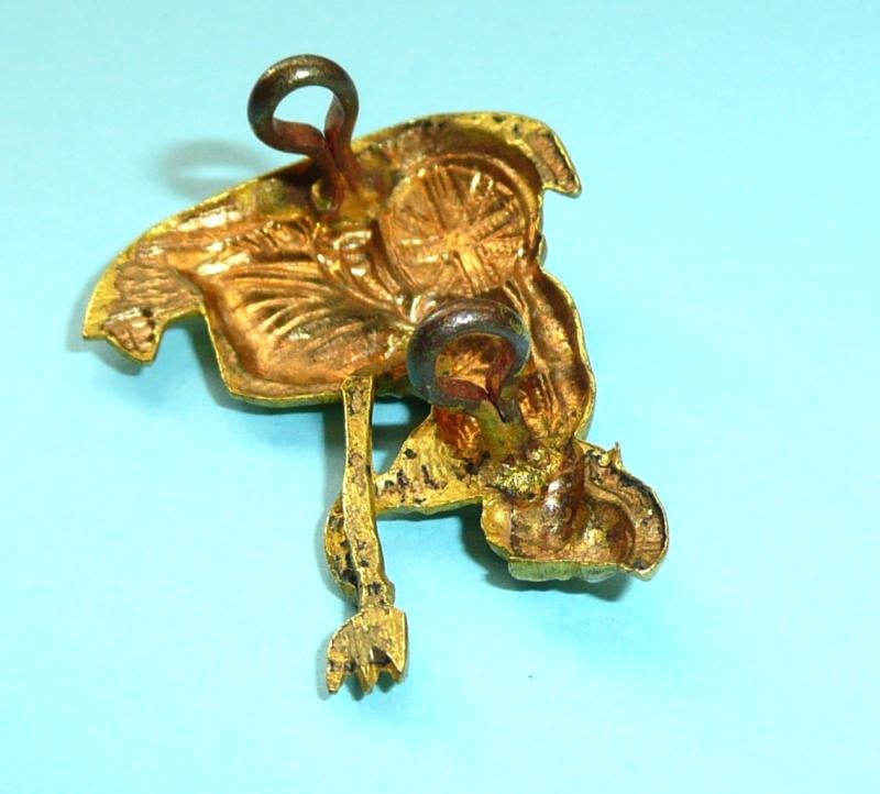 25th Middlesex (Bank of England) Rifle Volunteer Corps Officers Fire Gilt Collar Badge — image 5