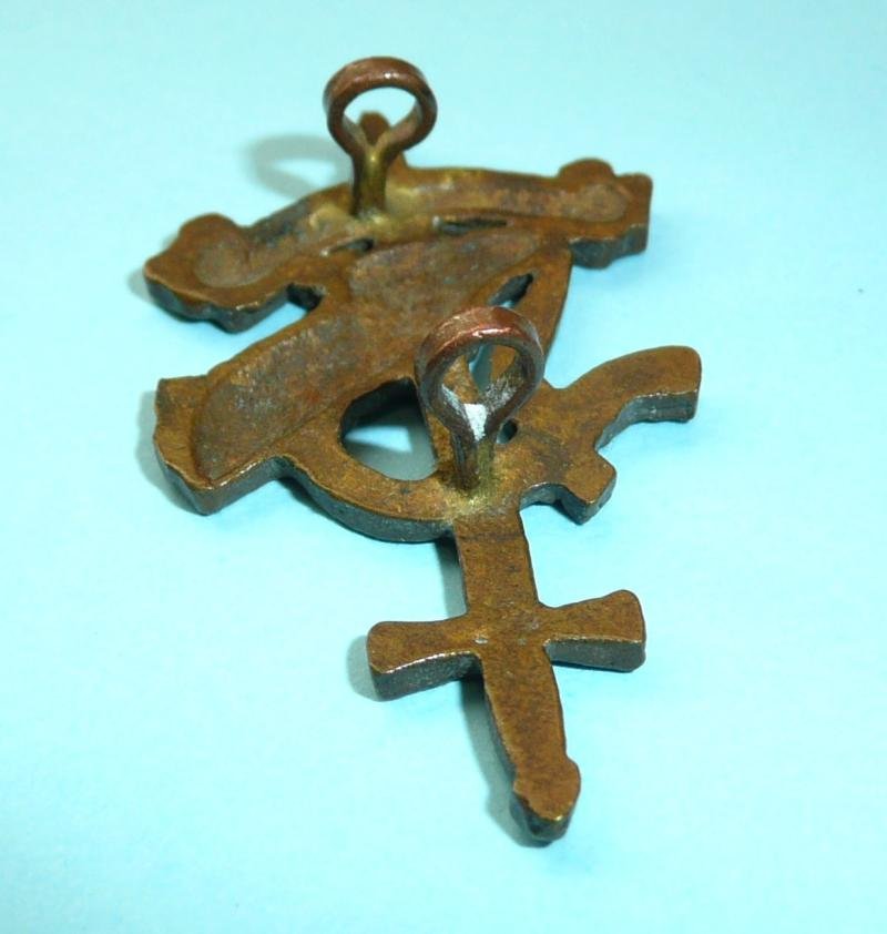 WW2 Sudan Auxiliary Defence Force (SADF) Cast Brass Cap Badge — image 5