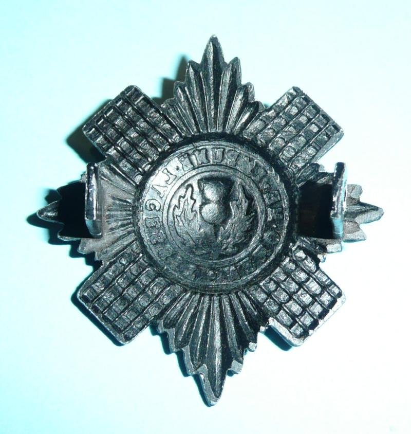 Northern Ireland Issue Blackened Scots Guards AA Anodised Staybrite Cap Badge — image 2