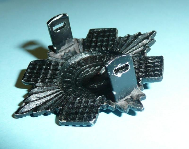 Northern Ireland Issue Blackened Scots Guards AA Anodised Staybrite Cap Badge — image 4