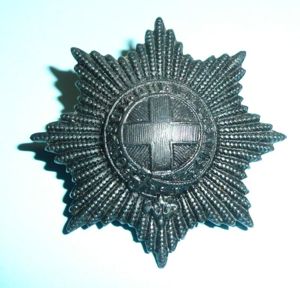 Northern Ireland Blackened Coldstream Guards Cap Badge