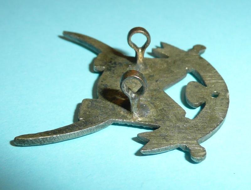 Indian & Pakistan Armies - Khyber Rifles White Metal Collar Badge — image 3