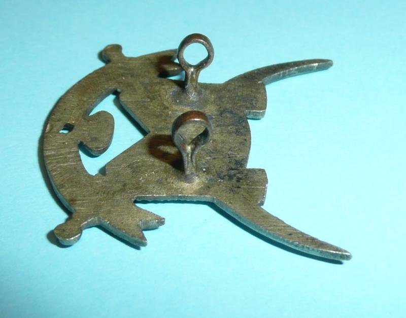 Indian & Pakistan Armies - Khyber Rifles White Metal Collar Badge — image 4