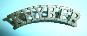 Indian & Pakistan Armies - Khyber Rifles White Metal Shoulder …