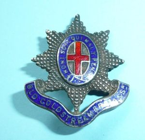 Coldstream Guards Hallmarked Silver and Enamel OCA Lapel Pin Brooch …