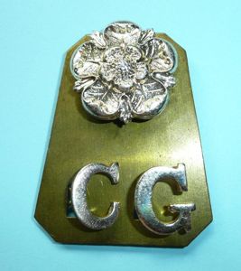 Coldstream Guards AA Anodised Staybrite 3 Part Shoulder Title on …