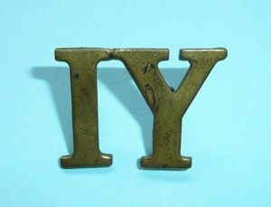 Boer War Vintage Large IY Slouch Hat Brass Cap Badge …