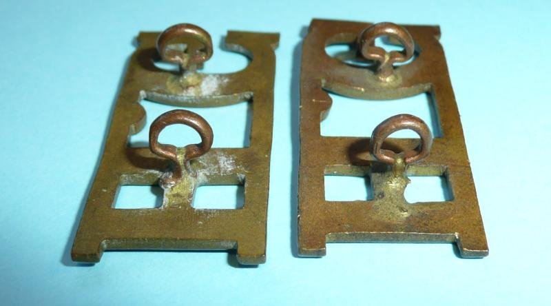 WW2 Home Front - HG Home Guard Matched Pair of Brass Shoulder Titles — image 4
