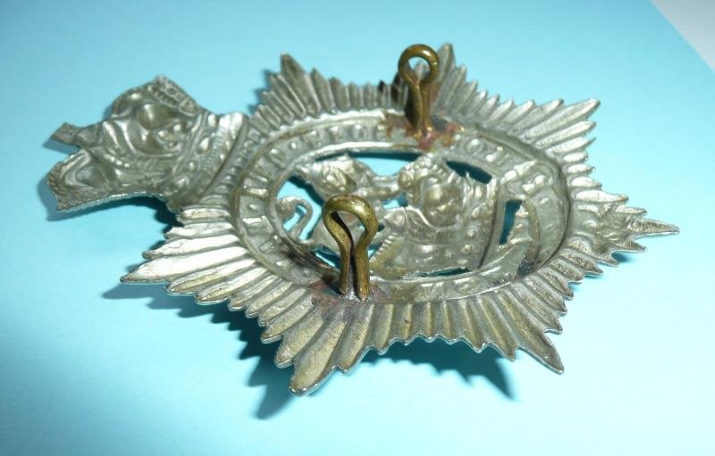Victorian QVC Militia Battalions Universal Other Ranks White Metal Shako Badge — image 3
