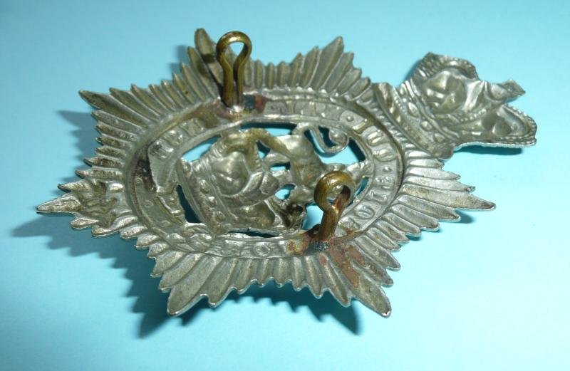 Victorian QVC Militia Battalions Universal Other Ranks White Metal Shako Badge — image 4