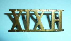 XIXH - 19th Hussars (Alexandra PWO) Officer's Shoulder Title, Pre …