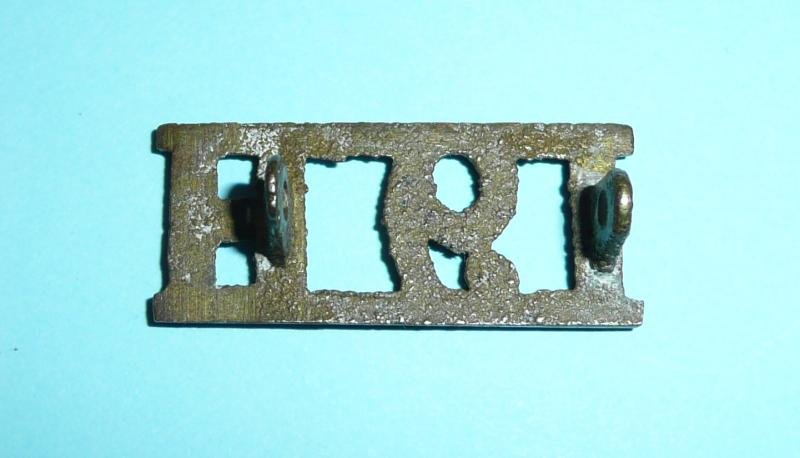 19th Hussars (Alexandra PWO and then Queen Alexandra's Own) Other Ranks Theatre Cast Brass Shoulder Title — image 2