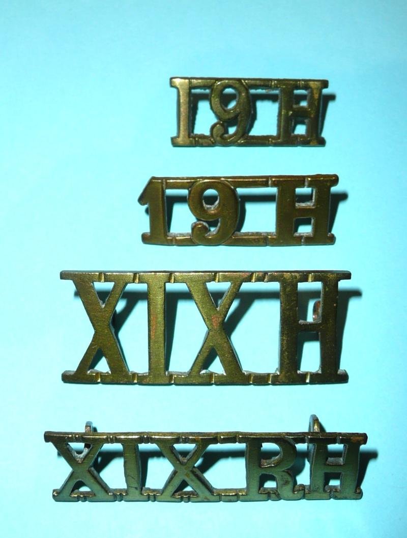 19th Hussars (Alexandra PWO and then Queen Alexandra's Own) Other Ranks Theatre Cast Brass Shoulder Title — image 5