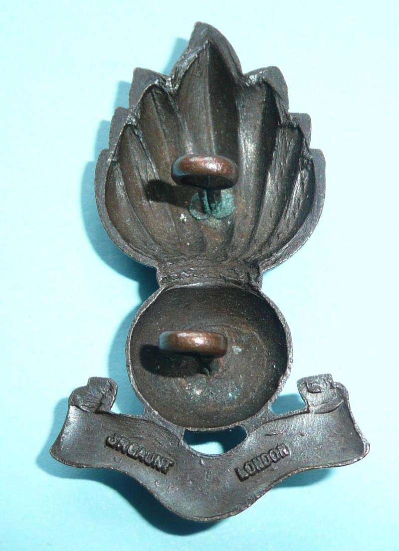 Middle East - Artillery of the Jordanian Arab Legion Officer's OSD Bronze Cast Collar Badge - Arabic Script - Gaunt London Maker — image 3