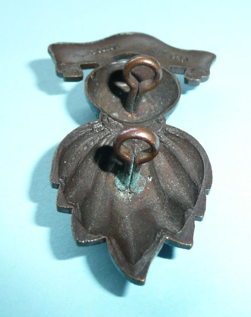 Middle East - Artillery of the Jordanian Arab Legion Officer's OSD Bronze Cast Collar Badge - Arabic Script - Gaunt London Maker — image 5