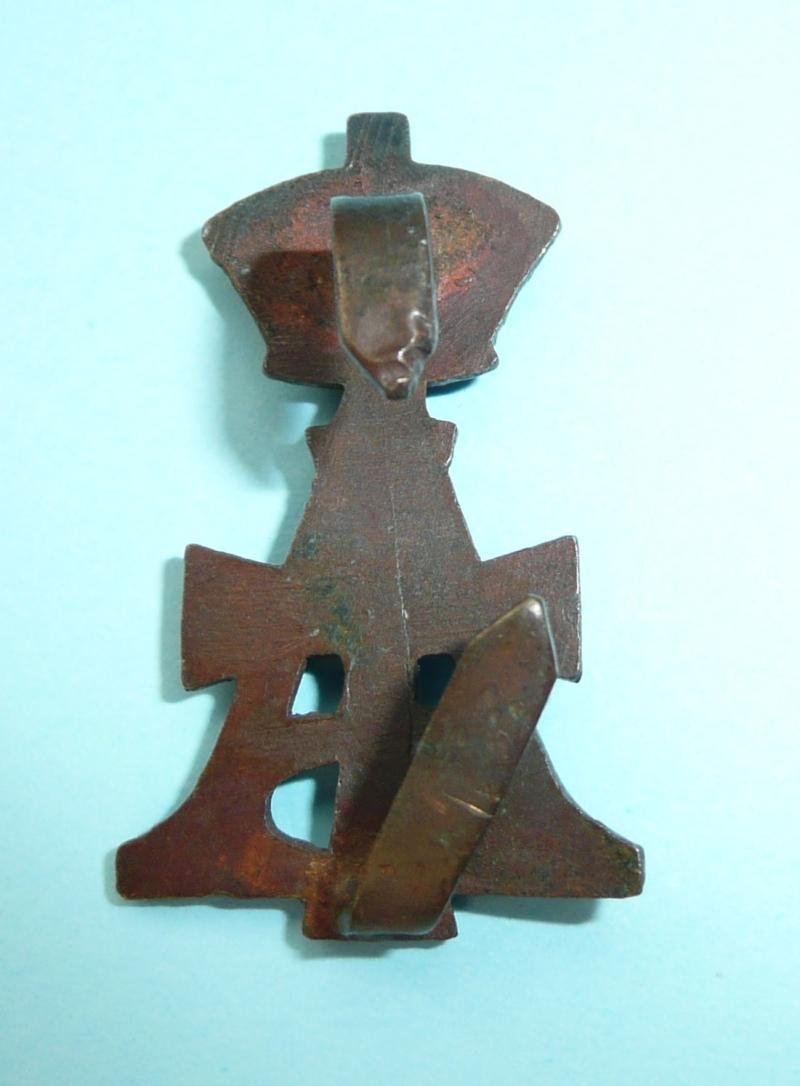 19th Royal Hussars (Queen Alexandra's Own) Officer's OSD Bronze Cap Badge - Blades — image 2