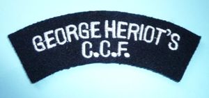 George Heriot's School (Edinburgh Scotland) CCF Woven Felt Cloth Shoulder …